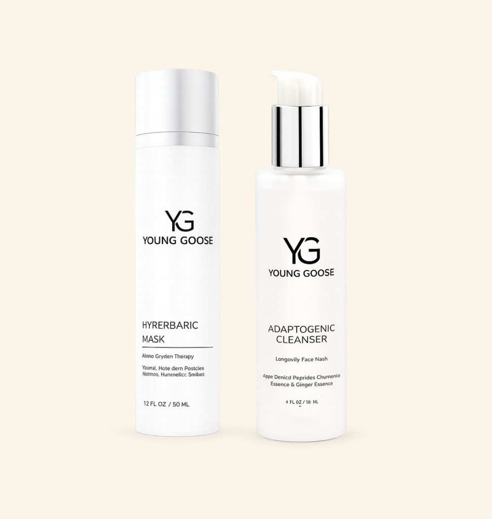 Young Goose cleanser and hyperbaric mask, Dr. Amie's skincare favorites.
